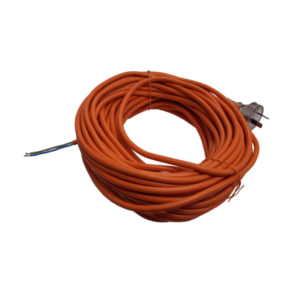 Cleanstar Orange Cleanstar 18m Extention Cord Repair Lead 2 Core With 10 Amp Plug