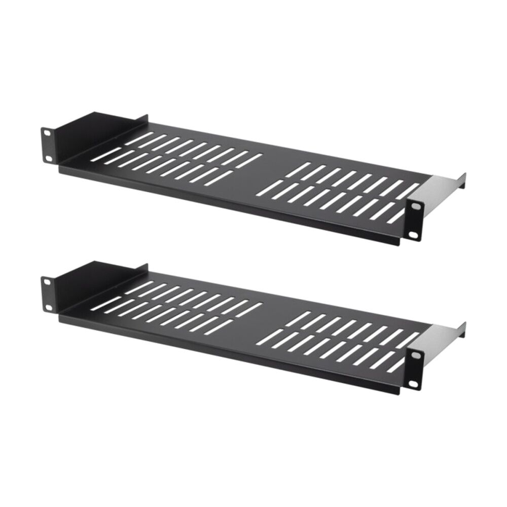 Pro2 1Ru 19Inch 200mm Depth Cabinet Shelf 482X200mm (2 Pack)