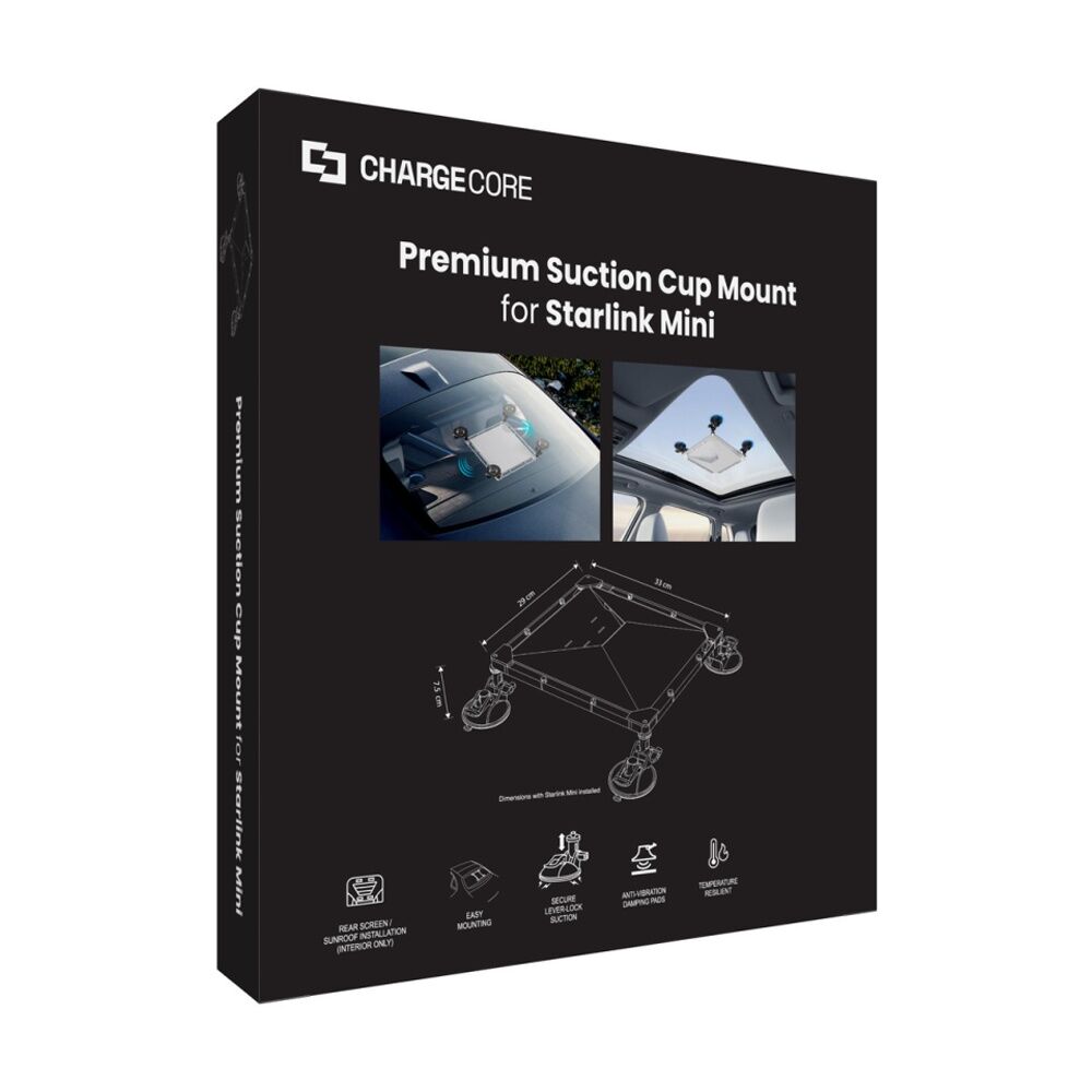 Chargecore White Starlink Mini Window Mount Premium Suction Vibration Damping — image 2