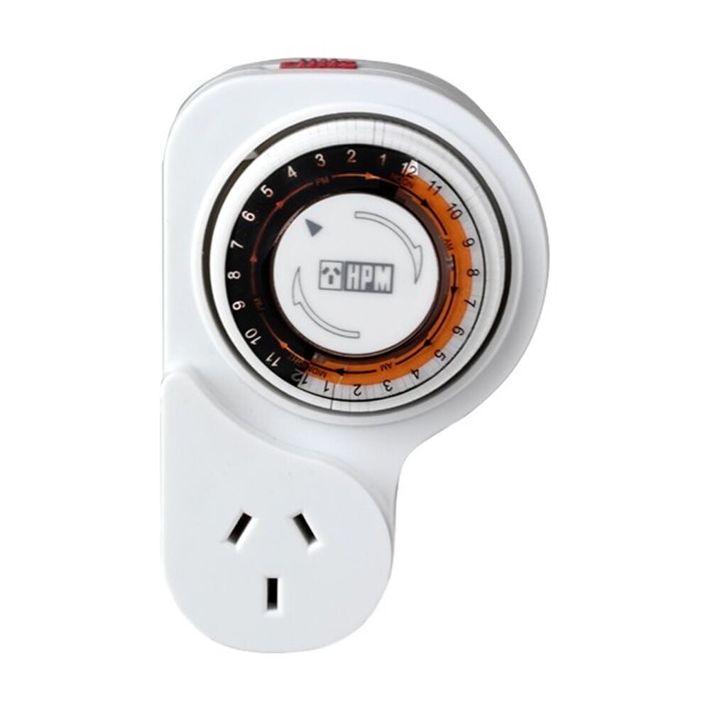 HPM 24 Hour Analogue Timer Electrical HPM Plug-in Security (2 Pack) — image 2