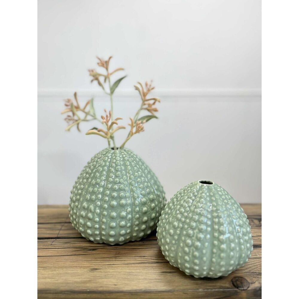 LVD 13.5x13.5x11.5cm Small Urchin Decorative Ceramic Bud Vase Home Decor — image 2