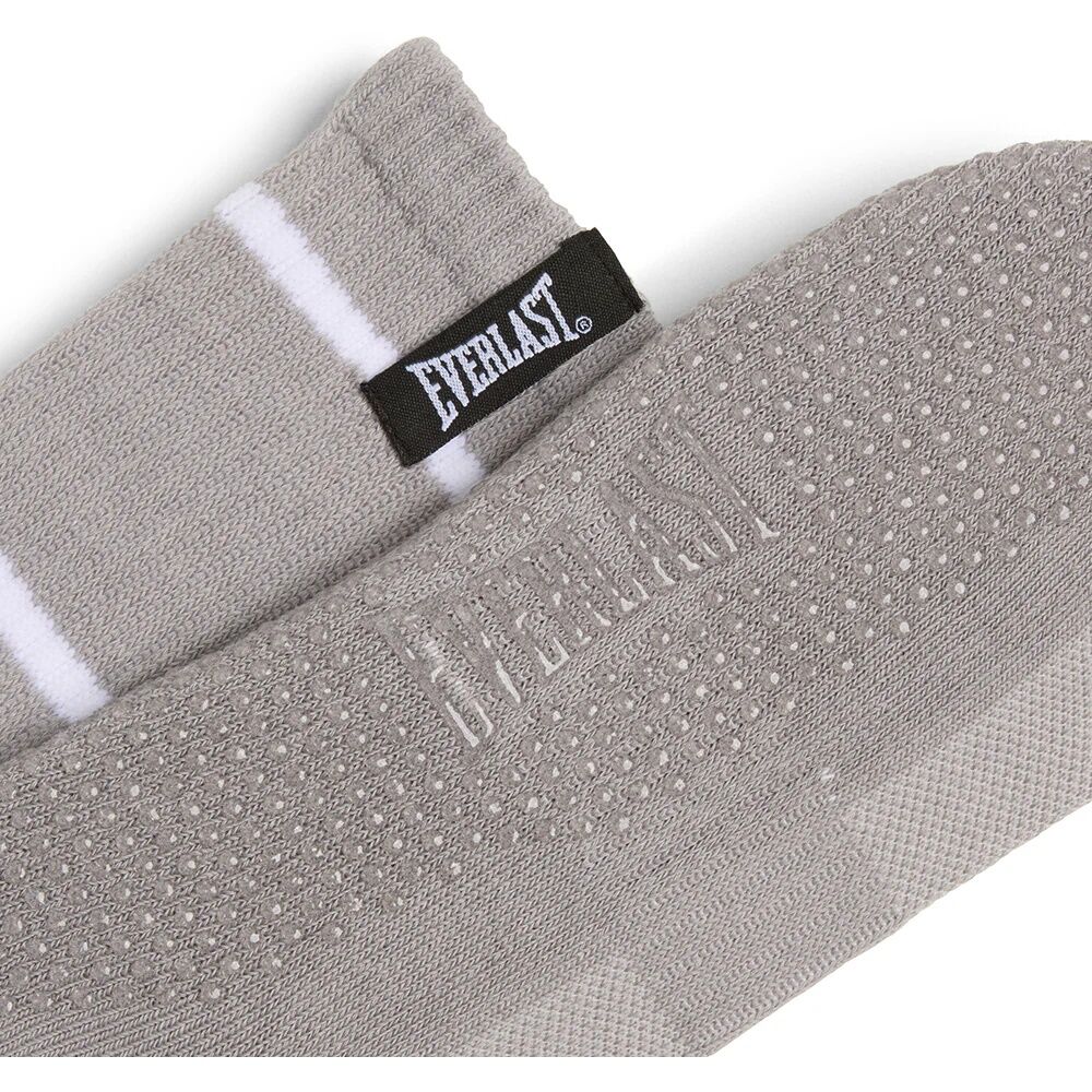 Everlast Yoga Grip Crew Socks Breathable Non-Slip Workout Gear Grey M/L (6 Pack) — image 3