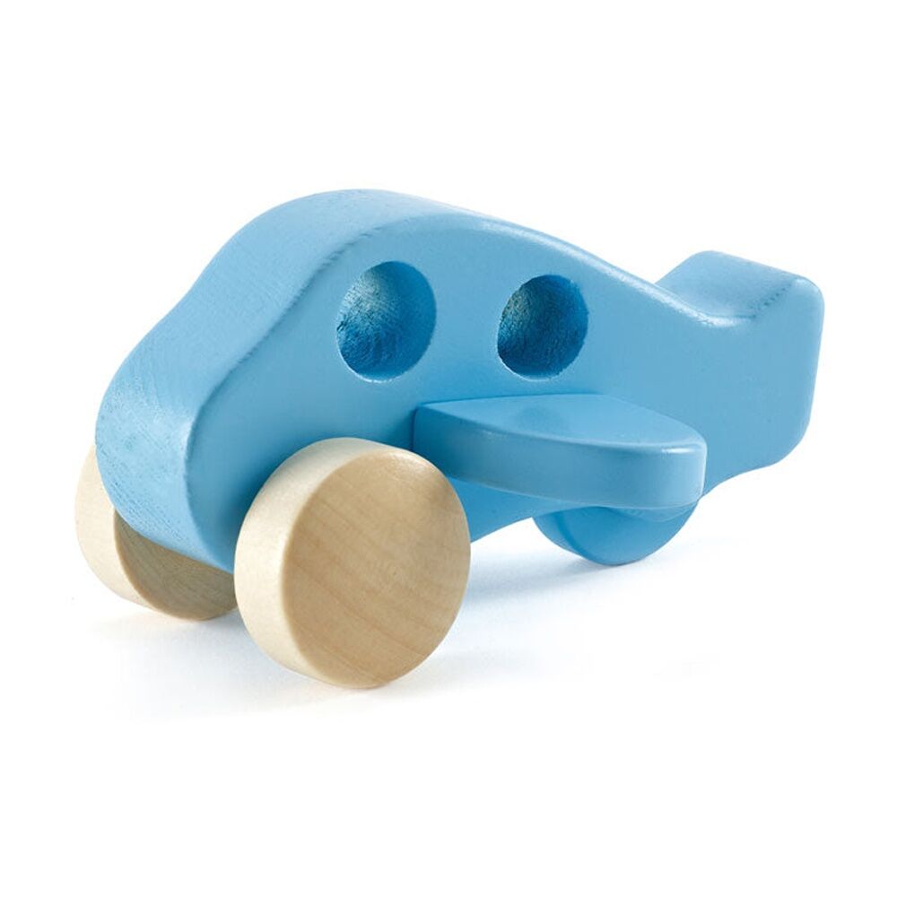 Hape Blue Little Plane Wooden Toy Play Aircraft For Toddlers 10M