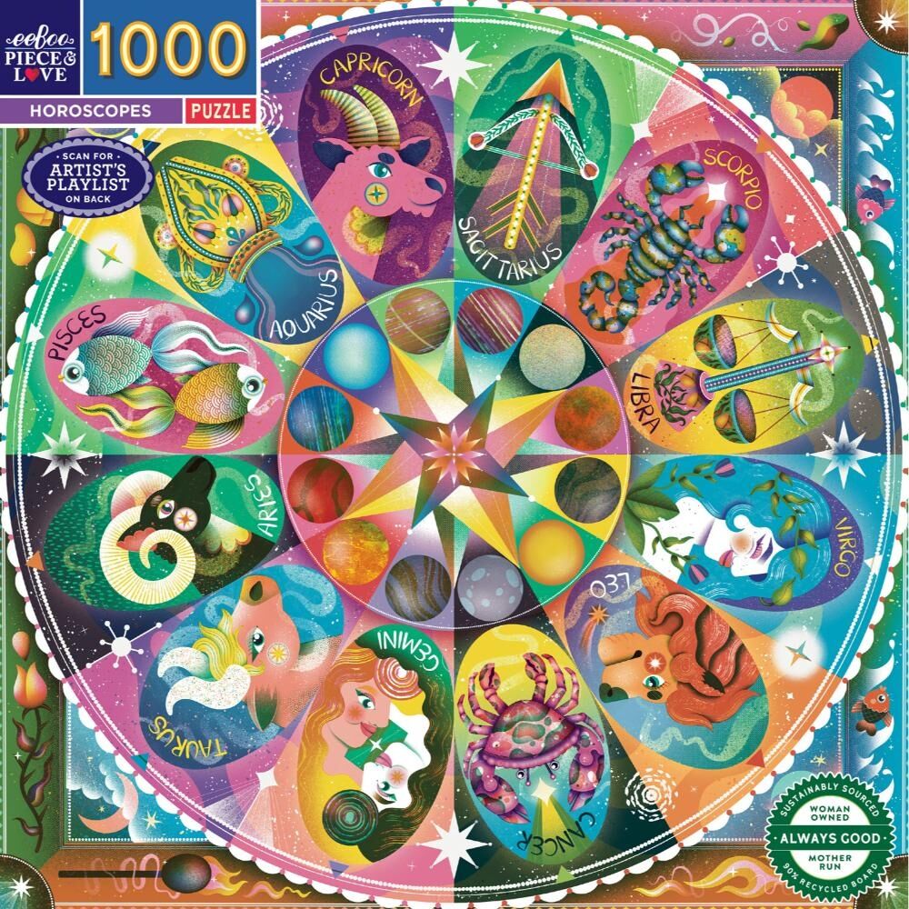 Eeboo Horoscopes Puzzle Zodiac Sign Themed Artwork 12y+ (1000 Pieces) — image 2