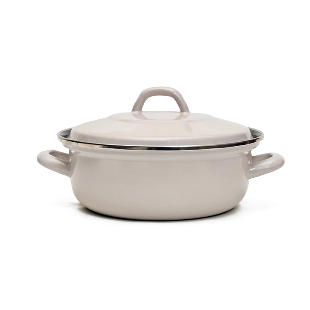 Classica 26cm Heavy Gauge Casserole Dish With Lid Ceramic Grey 4.2L Classica