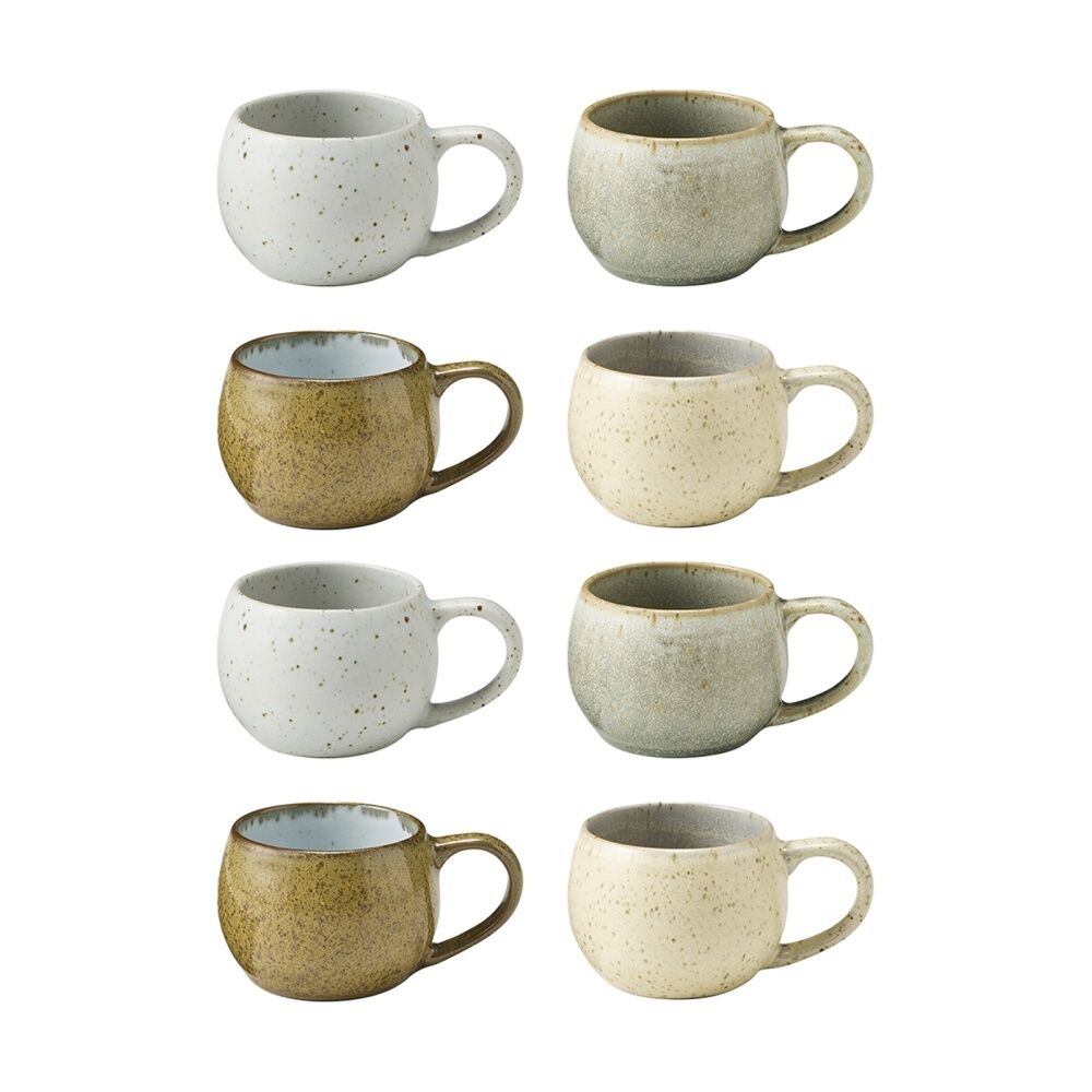 Ecology 4pc Ecology Elm Kitchenware Espresso Cups Speckled Earth Tones 120ml (2 Pack)