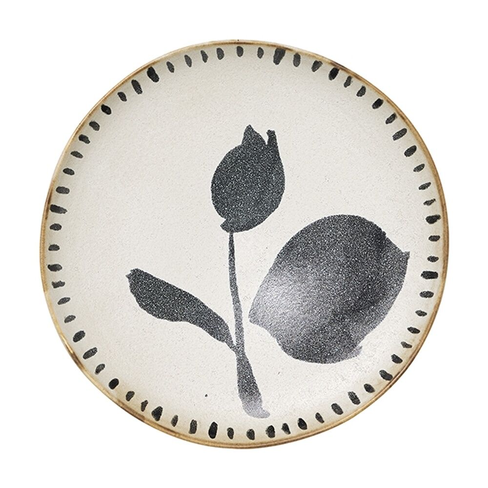 Ecology Hand Drawn Floral Silhouettes Cecile Cake Side Plates Multicoloured (4 Pieces) — image 4