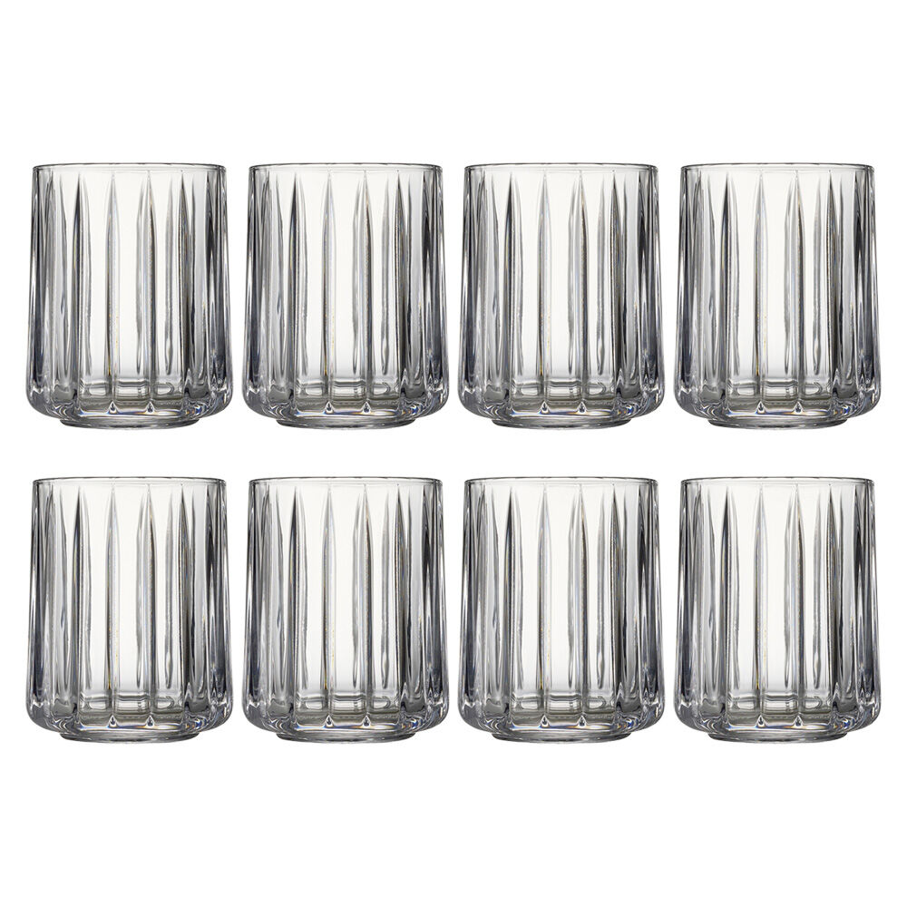 Ecology 4pc Ecology Lineaire Glass Tumbler Set Elegant Drinkware 260ml (2 Pack)