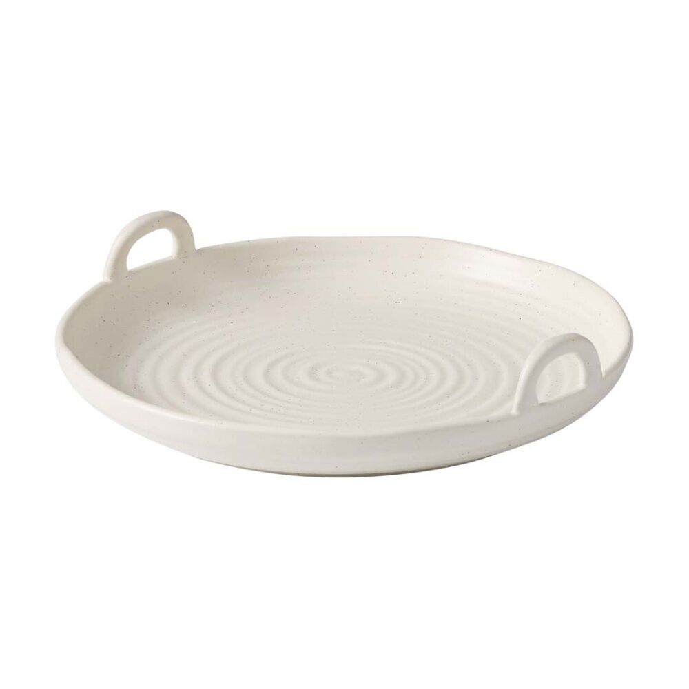 Ecology Ottawa Stoneware Shallow Serving Bowl Dish Calico 24x5.5cm Ecology