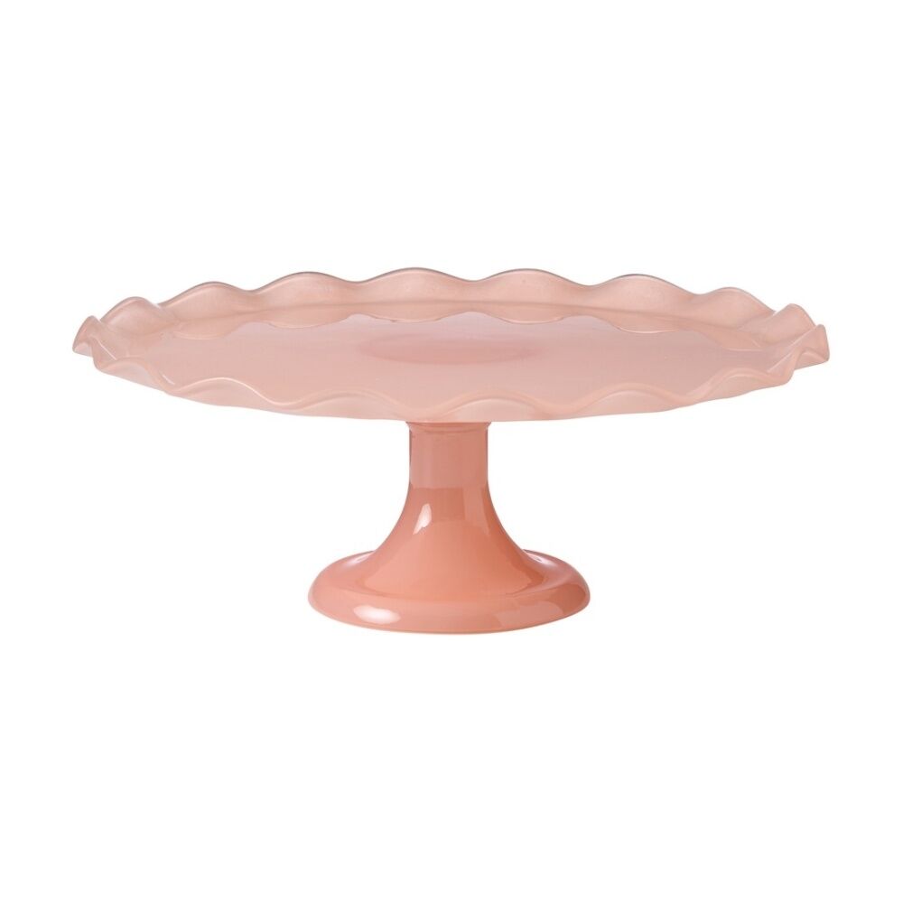 Ecology Ruffle Glass Cake Stand High Gloss Serveware Petal 20x12.5cm Ecology