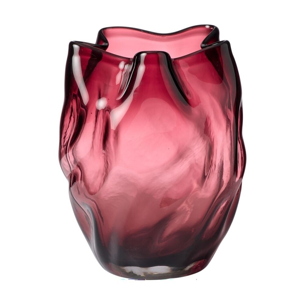 Ecology Tulip Vase Soda Lime Glass Home Decor Elderberry 24cm Ecology