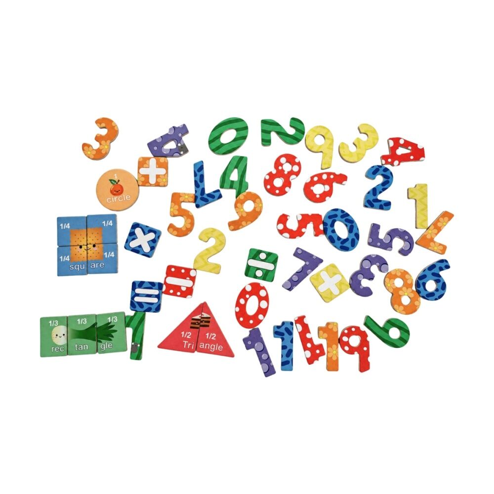 Koala Dream 50pc Koala Dream Kids 3y+ Fridge Friends Wooden Numbers & Shapes Magnets (2 Pack) — image 3