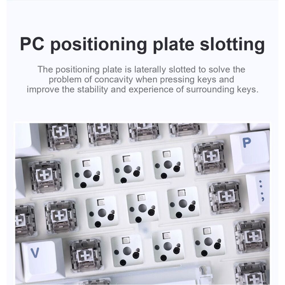 Aula Black/White/Green F87 Wireless Tri-Mode Gasket Mechanical Keyboard — image 8