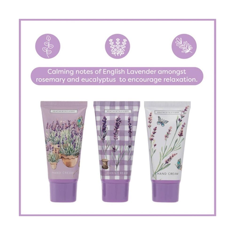 Heathcote & Ivory 3pc Heathcote & Ivory English Lavender Hand Cream Trio Travel 30ml (2 Pack) — image 3