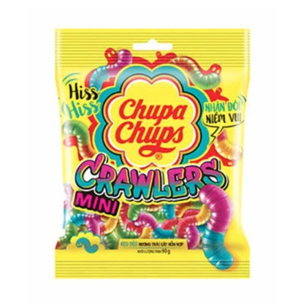 Chupa Chups Jelly Mini Crawlers Gummy Lollies Sweets Pack Multi Flavour 90g (20 Pack) — image 2