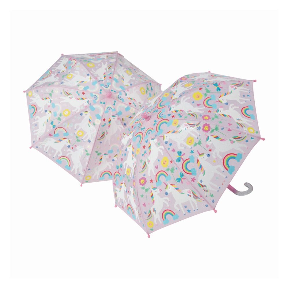 Floss & Rock Colour Changing Umbrella Rainbow Unicorn Kids 3y+ 60x70cm (2 Pack) — image 3