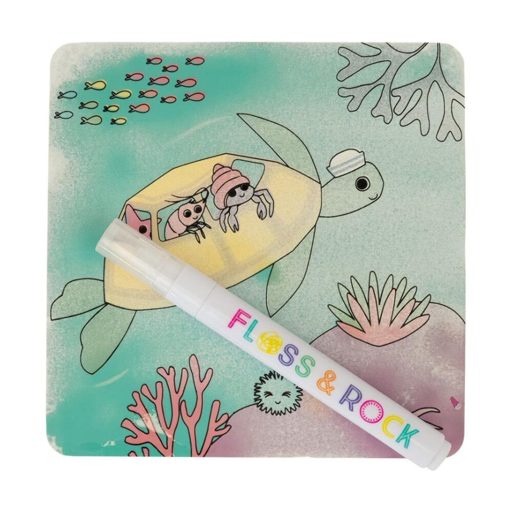 Floss & Rock Magic Water Colouring Ocean Reusable Colour-In Set 3y+ 19x — image 2