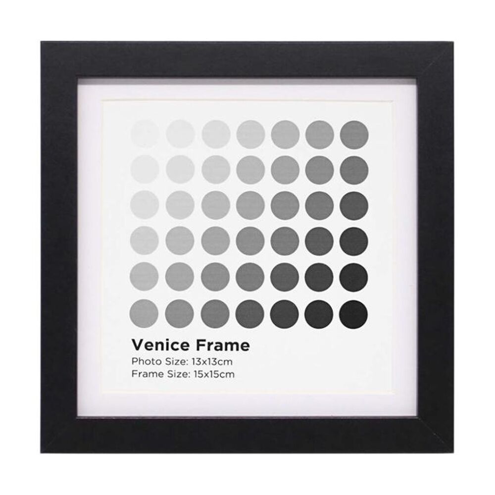 Braz Venice Image Photo Document Display Frame 15x15cm Black (12 Pack) — image 2