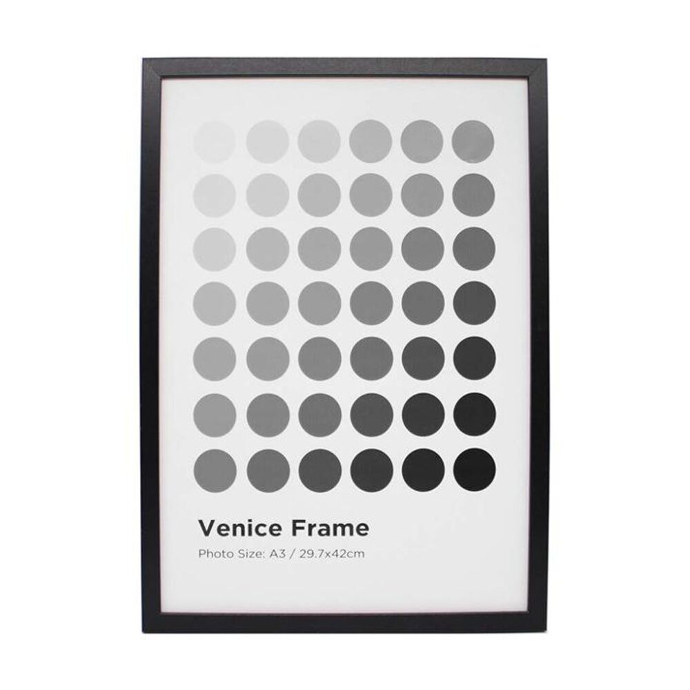 Braz 29.7x42cm A3 Venice Image Photo Document Display Frame — Black