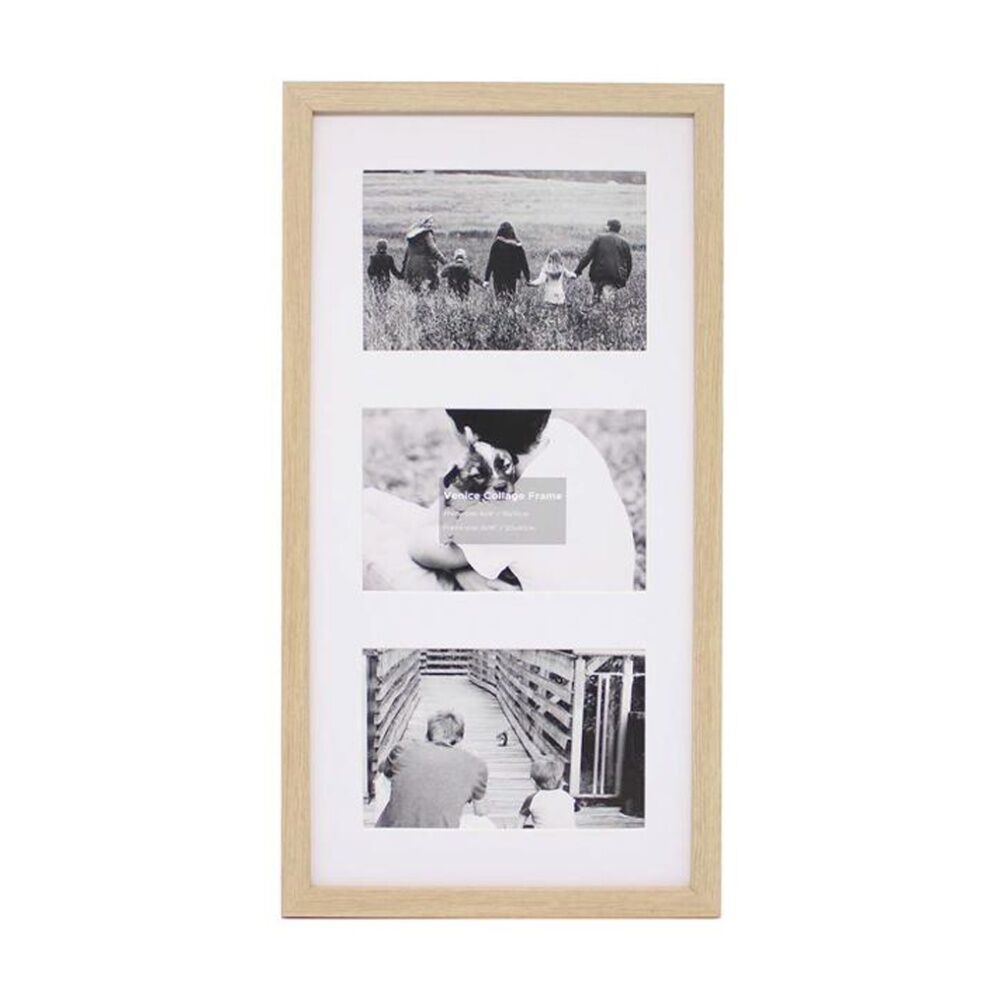 Braz 8x16 Inches Beech Venice Collage Image Photo Document Display Frame