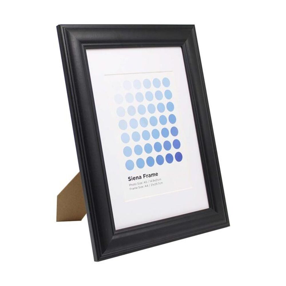 Braz A4 Siena Image Photo Document Display Frame 29.7x21cm Black (8 Pack) — image 3