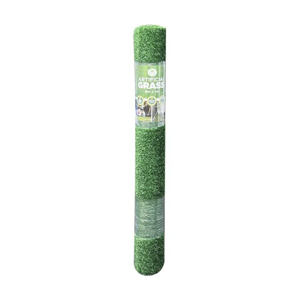 Braz 1x3m Green Artificial Grass Turf Mat Lawn 10mm Rolled