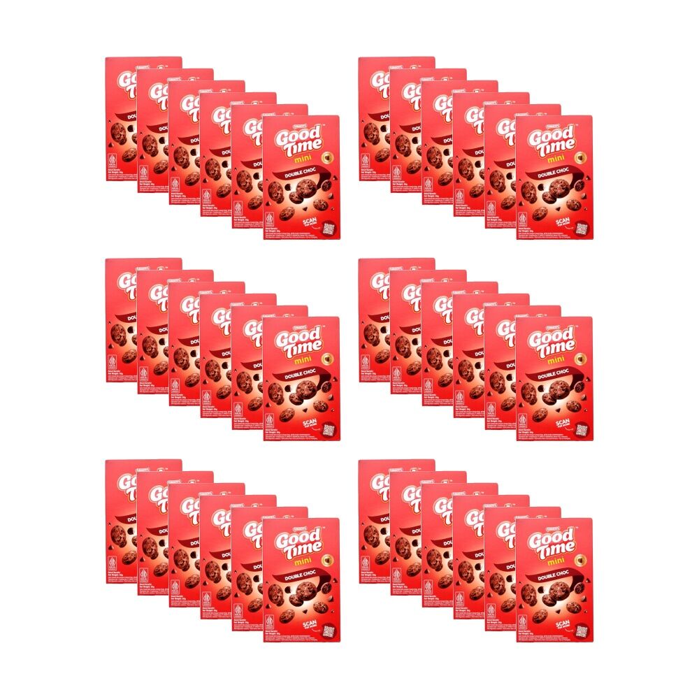 Arnotts Good Time Mini Double Chocolate Chip Cookies Biscuits 50g Snack (36 Pack)