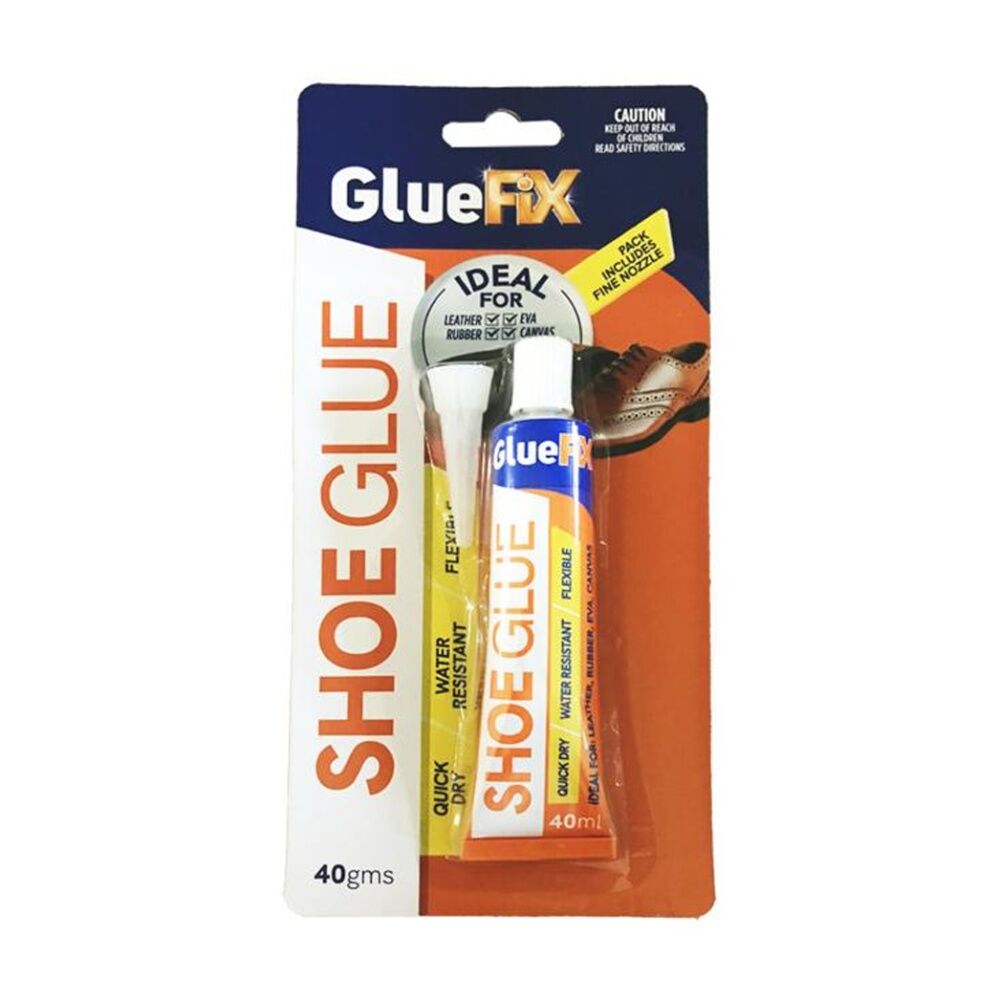 Gluefix 40ml Quick Dry Water-Resistant Flexible Fine Nozzle Shoe Glue Tube