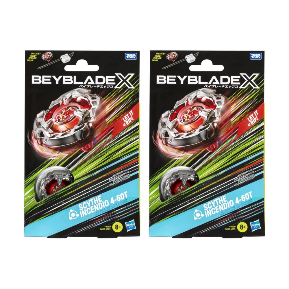 Beyblade x Kids Battle Play Toy Starter Pack Top w/ Launcher 8y+ Assorted (2 Pack)