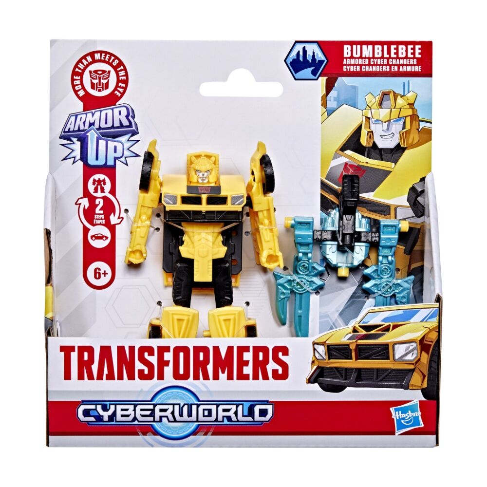 Transformers 6y+ Cyberworld Armoured Cyber Changers Kids Figure Toy Assorted — image 3