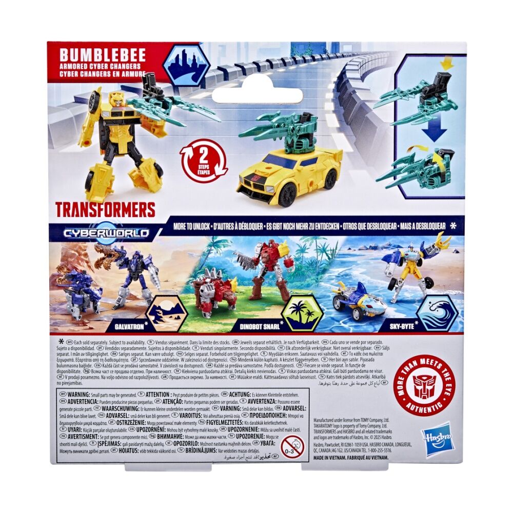 Transformers 6y+ Cyberworld Armoured Cyber Changers Kids Figure Toy Assorted — image 7