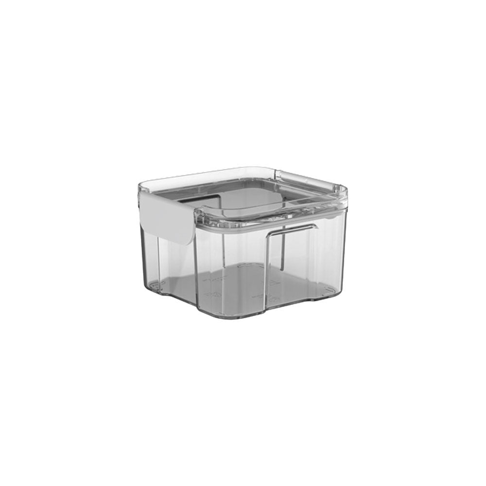 Partyware 460mL Square Modular Canister Pk1 - Clear Plastic Storage Container - 1 Pack