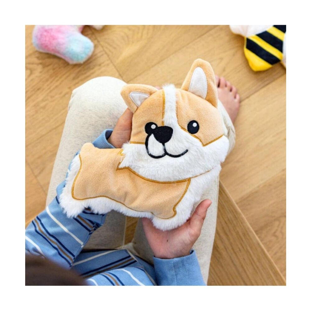 Toasty Hugs Cora Corgi Flat Plush Heatable Coolable Microwave Safe (2 Pack) — image 5