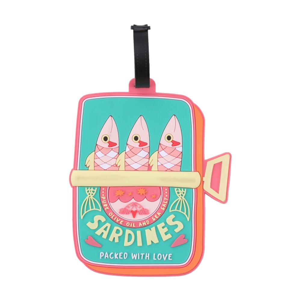 Ipack Sardine Giant Luggage ID Tag Adjustable Strap Travel 15x13.2cm iPack
