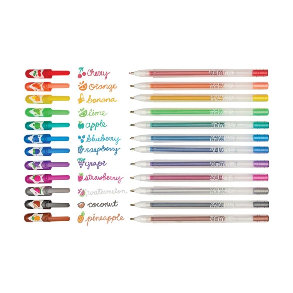 Ooly Yummy-Yummy Glitter Scented Gel Pens Fruity Scents Set 3y+ (12 Pieces) — image 2
