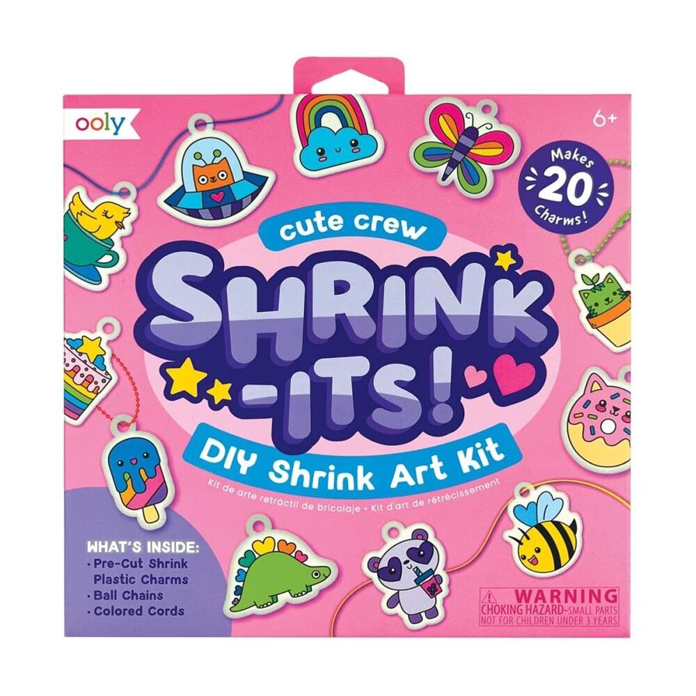 Ooly Kids 6y+ Cute Crew Shrink It's DIY Shrink-Art Charm Craft Kit (2 Pack) — image 2