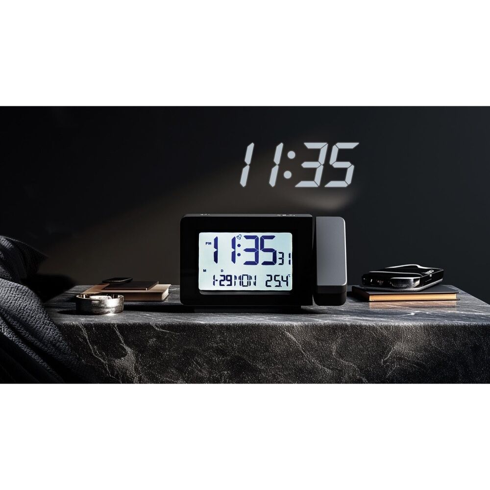Maverick Desktop Projector LED Clock Black Digital Time Projection Alarm Maverick — image 3