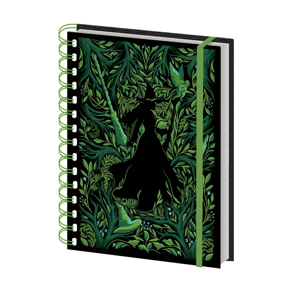 Wicked 2 Elphaba Wiro Spiral Writing Notebook Lined Pages A5 21x16cm (5 Pack) — image 2