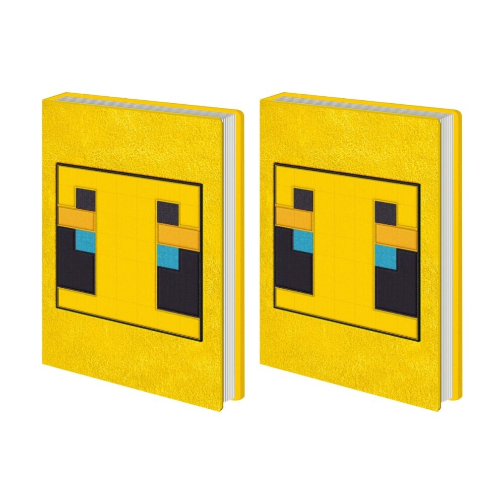 Minecraft Yellow Bee Plush Notebook w/ Inner Compartment A5 21x16cm (2 Pack)