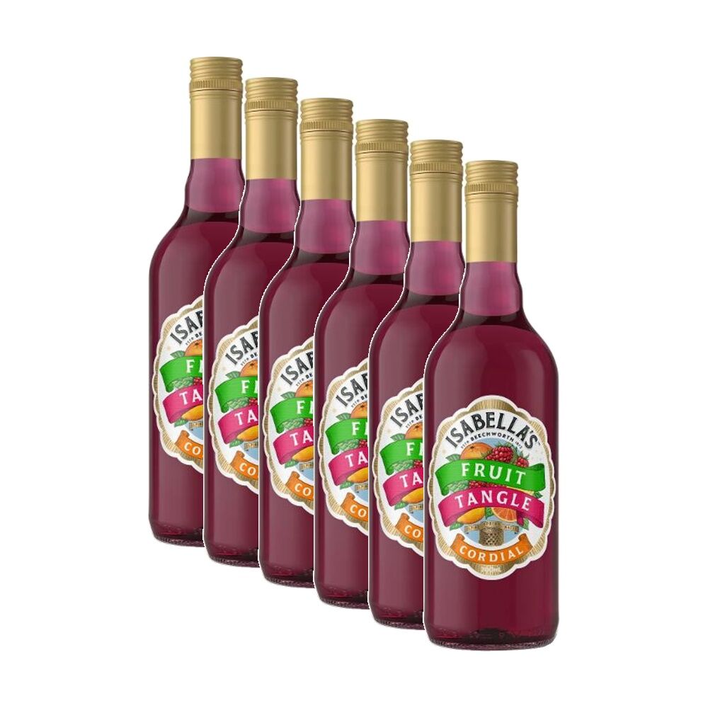 Isabella's Fruit Tangle Flavoured Concentrated Cordial Bottle 700ml (6 Pack)