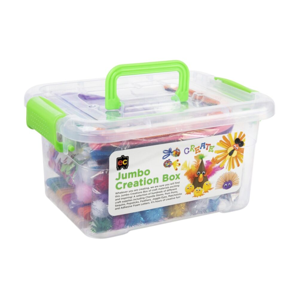 Educational Colours Jumbo Creations Box of Craft Material Kids Craft/Art