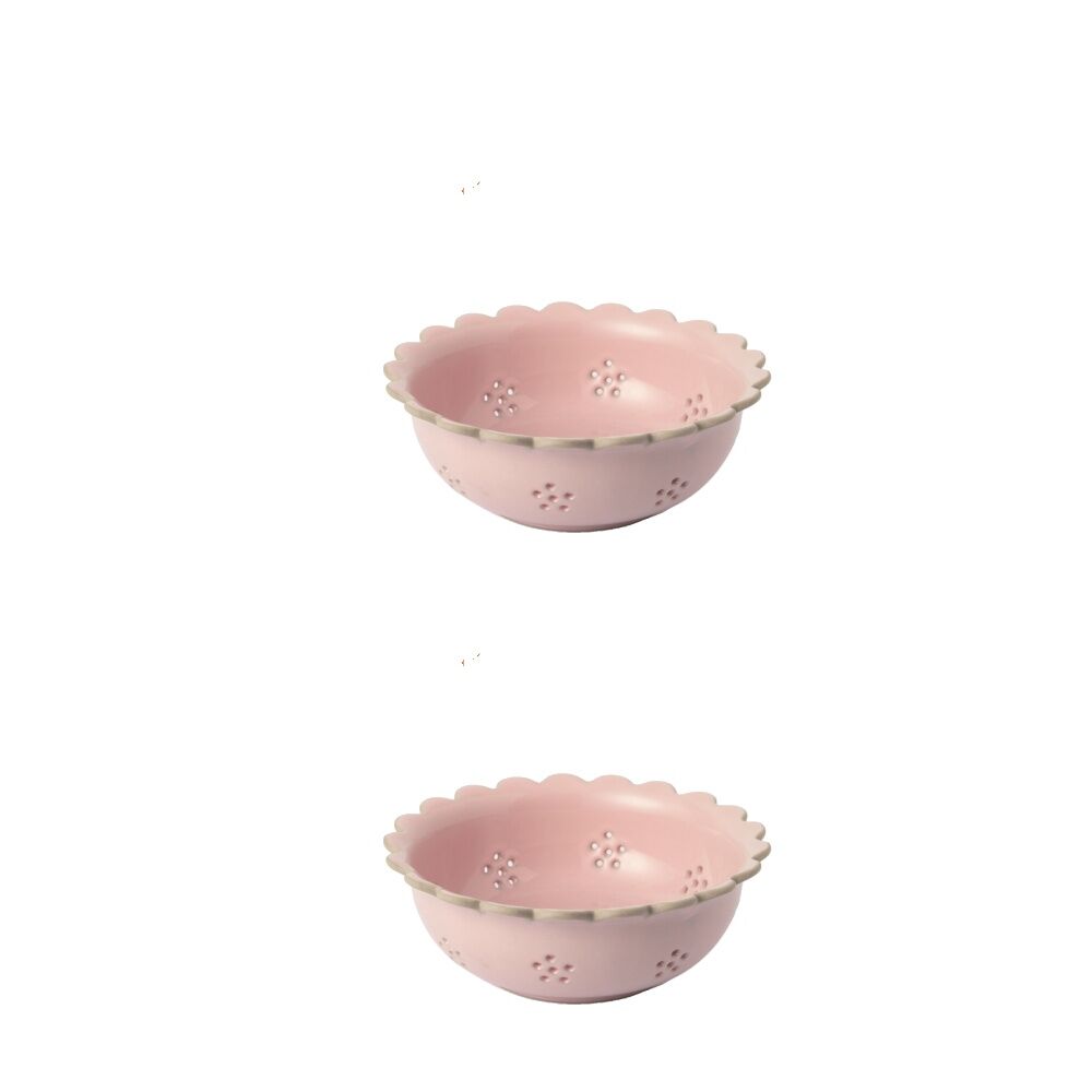 Jamie Oliver Big Love Beautiful Berry Easy Draining Pink Stoneware Bowl 20cm (2 Pack) — image 2