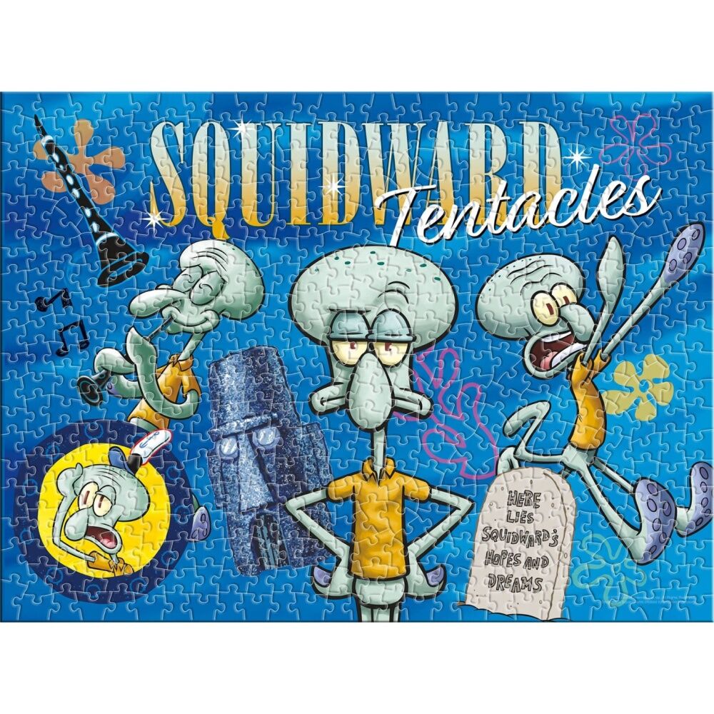 Aquarius 35x48cm SpongeBob Squidward Tentacles 500 Piece Jigsaw Puzzle — image 2