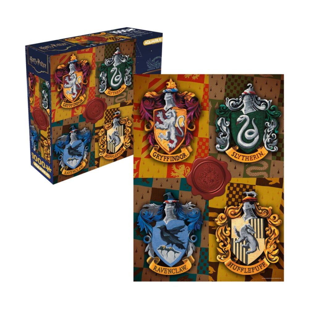 Aquarius 30x91cm Harry Potter Crests 1000 Piece Jigsaw Puzzle Toy — image 2
