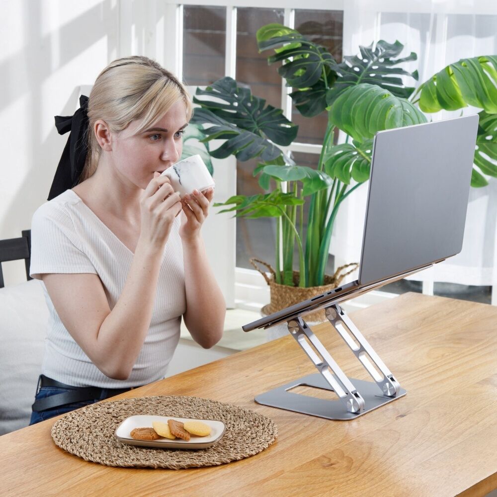 J5create Multi-Angle Durable Nonslip Laptop Stand Aluminium Grey 16in J5Create — image 7