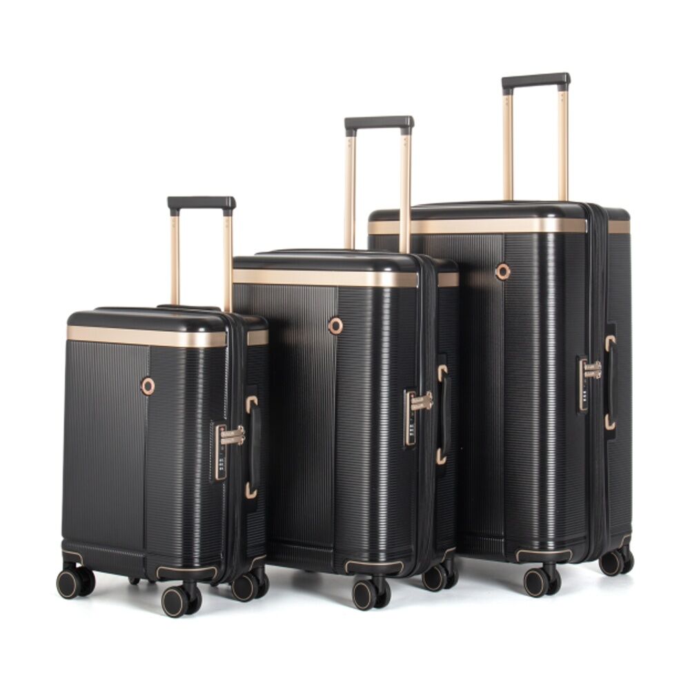 Kate Hill Phoenix Luggage Set Hard Case TSA Lock Travel Black (3 Pieces) — image 2