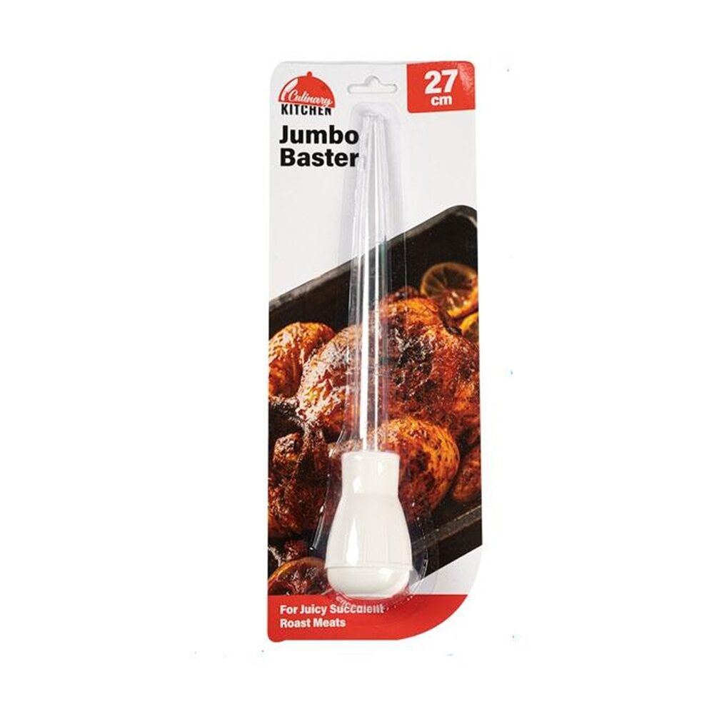 Culinary Kitchen Nylon Jumbo Baster Cooking Utensil 27cm White (3 Pack) — image 2