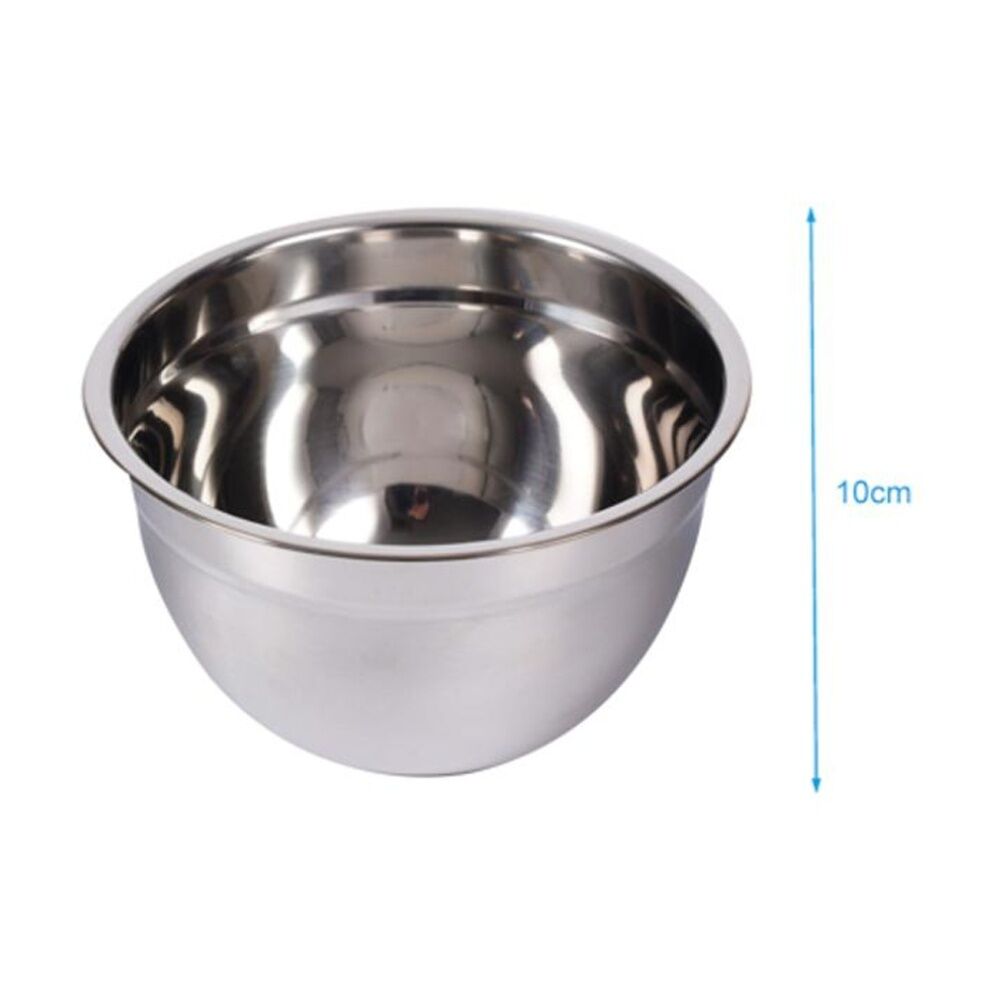 Braz Stainless Steel Kitchen Prep Mixing Bowl Serving Serveware 18cm Silver (6 Pack) — image 4
