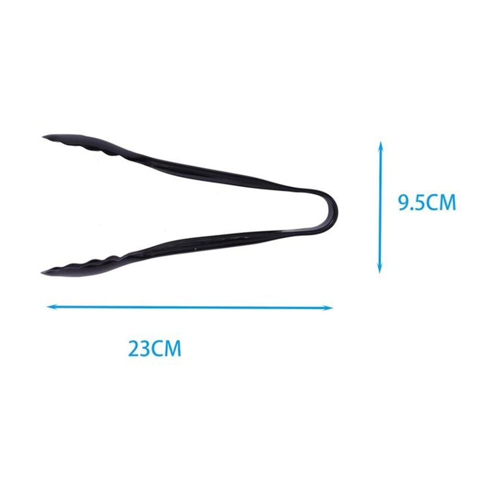 Culinary Kitchen Plastic Tongs Cooking Utensil 23cm Black (12 Pack) — image 4