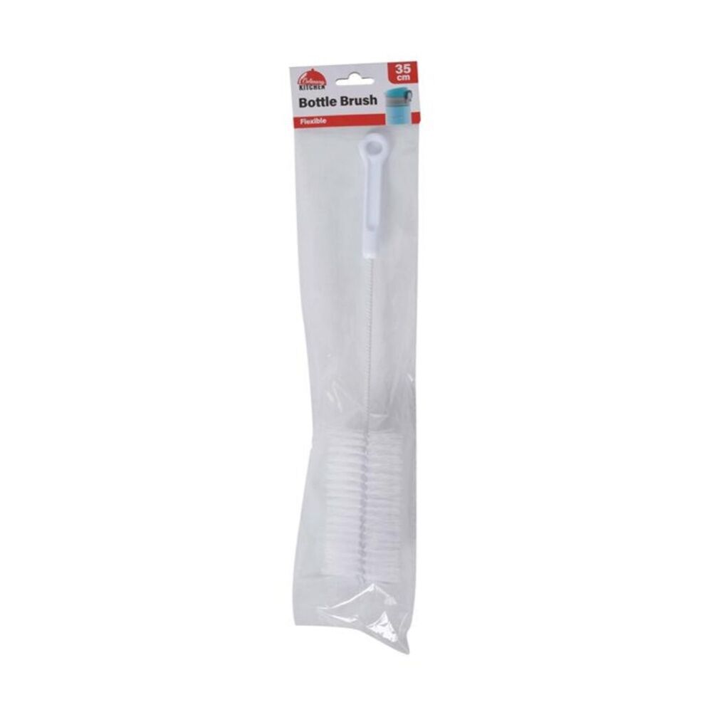 Braz Flexible Stem Plastic Bristles Bottle Cleaning Brush w/ Hanger 35cm (6 Pack) — image 2